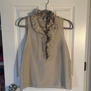 JCrew, Size 6 silk blouse, color silver